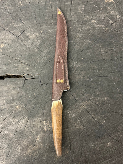 8" Boning Knife, Deer Antler, SS420 - 200mm
