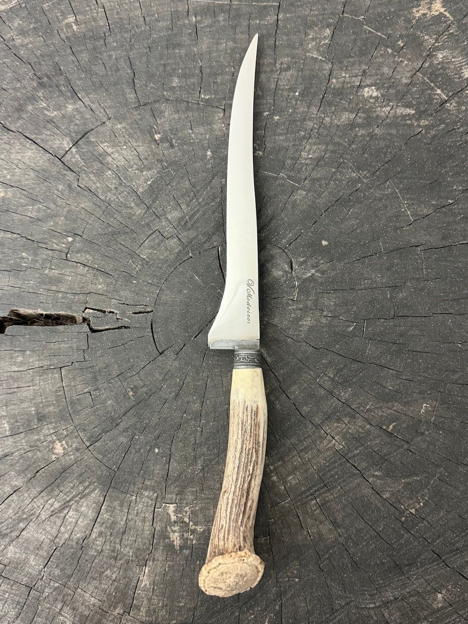 8" Boning Knife, Deer Antler Roseta, SS420 - 200mm