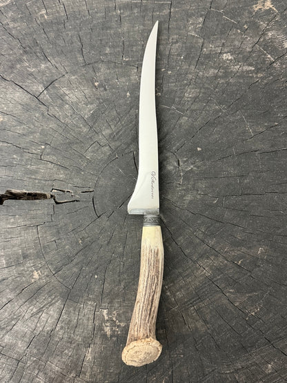 8" Boning Knife, Deer Antler Roseta, SS420 - 200mm