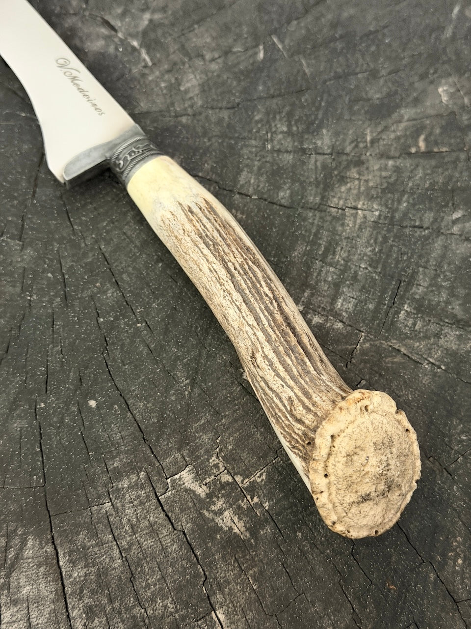 8" Boning Knife, Deer Antler Roseta, SS420 - 200mm