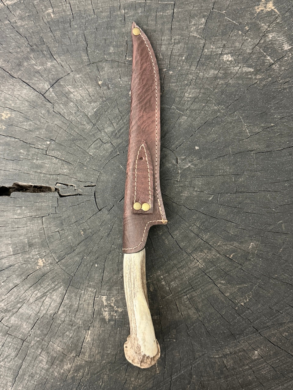 8" Boning Knife, Deer Antler Roseta, SS420 - 200mm