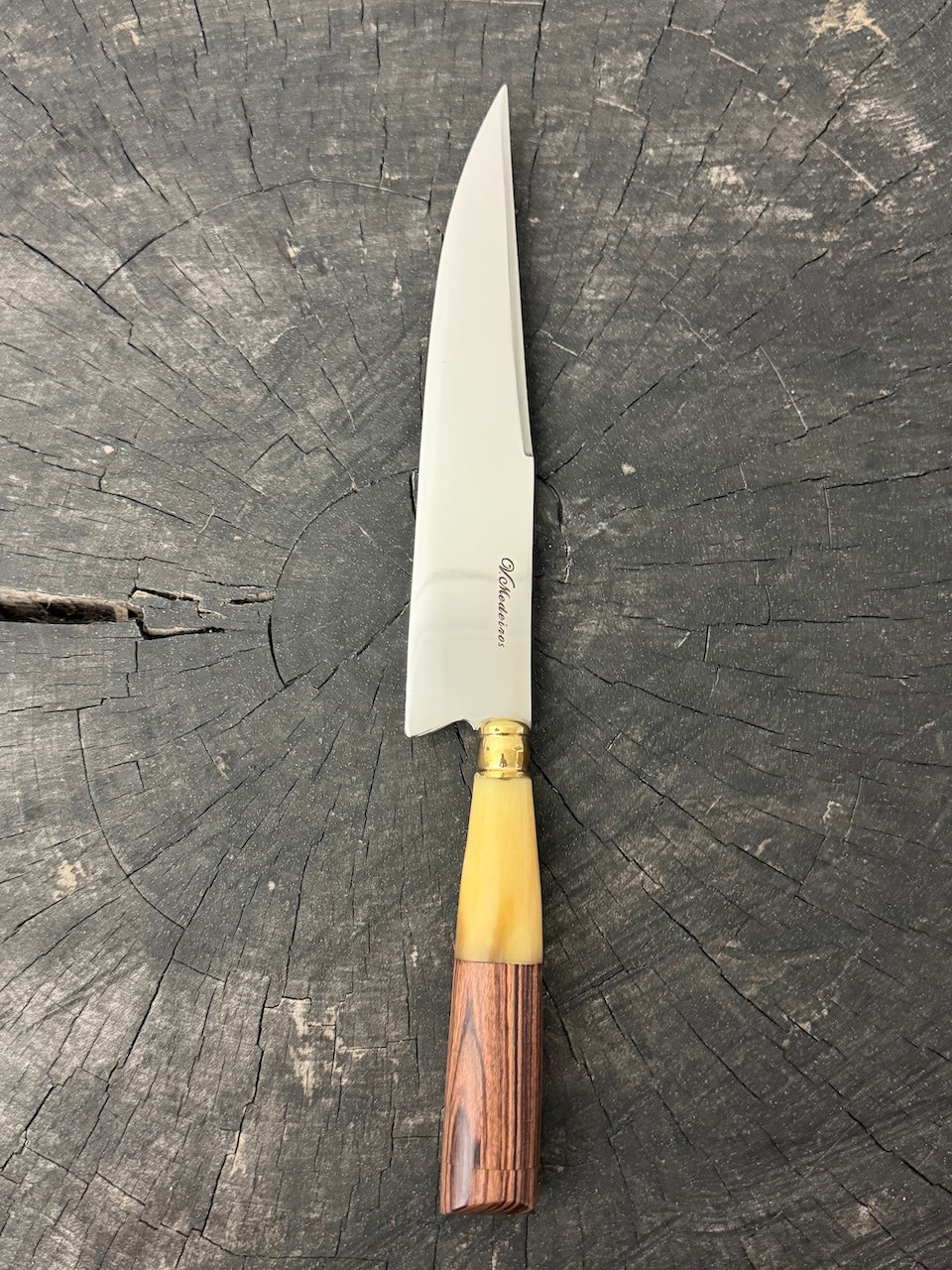 8" Chef Knife, Violet Jacaranda &amp; Ostrich Bone, SS420 - 200mm