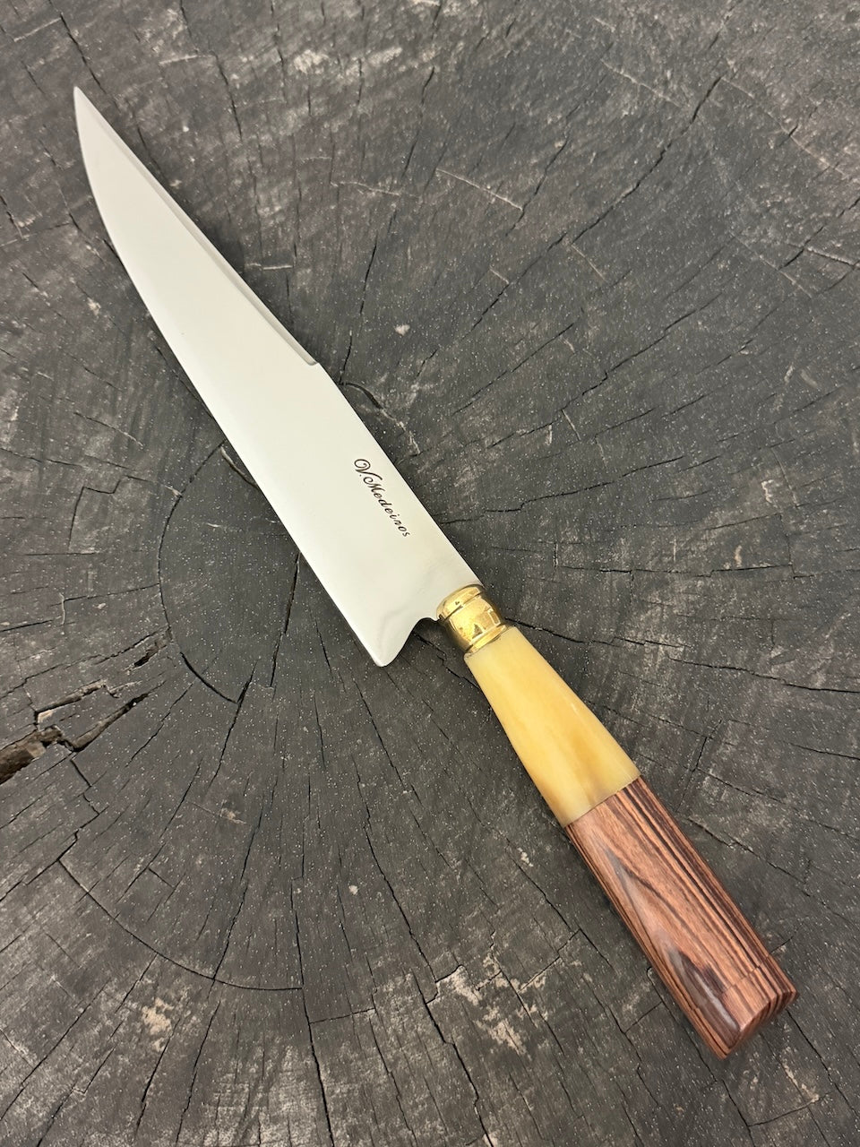 8" Chef Knife, Violet Jacaranda &amp; Ostrich Bone, SS420 - 200mm