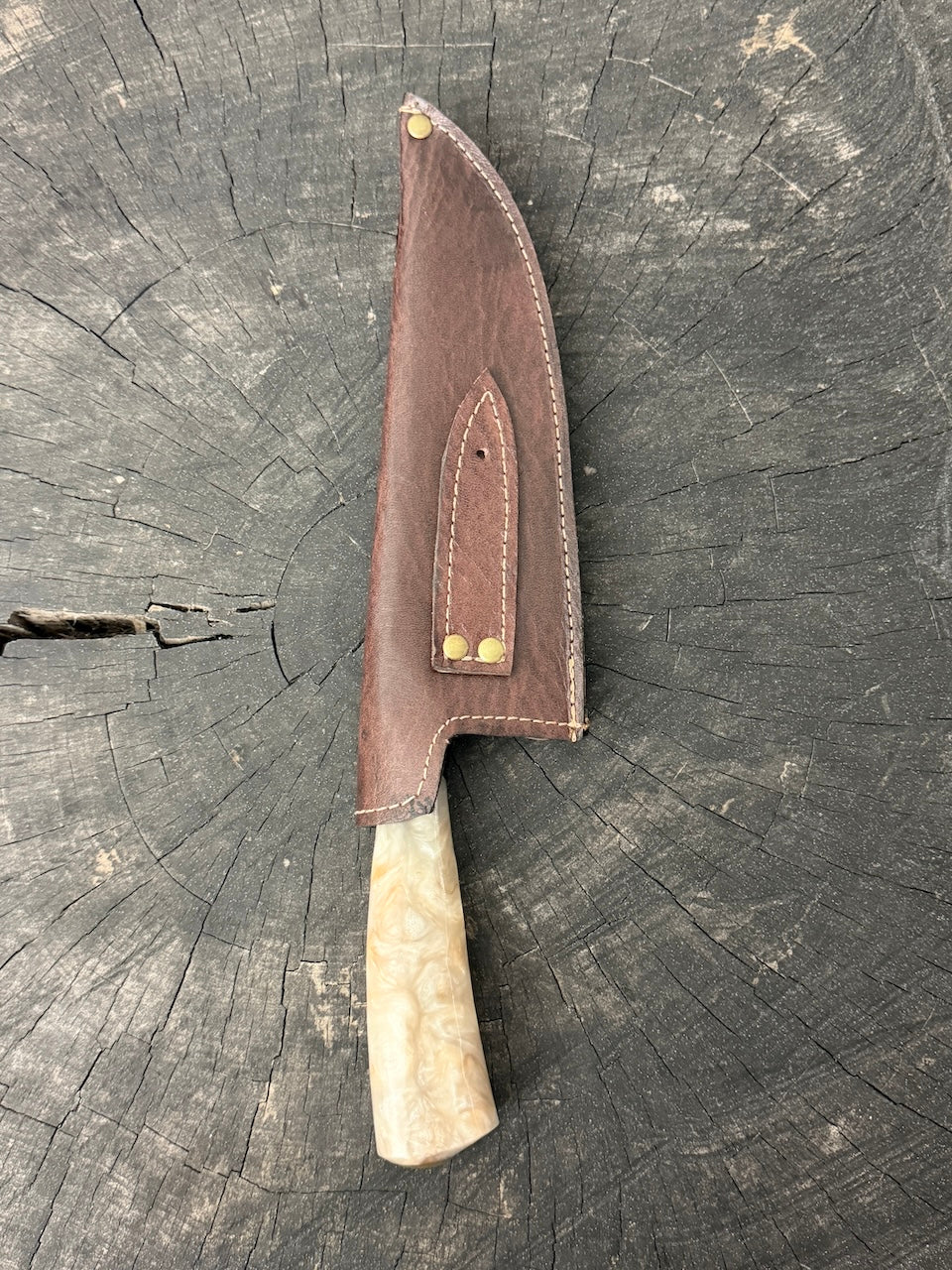 8" Picanha Chef Knife, Custom Resin, SS440 - 200mm