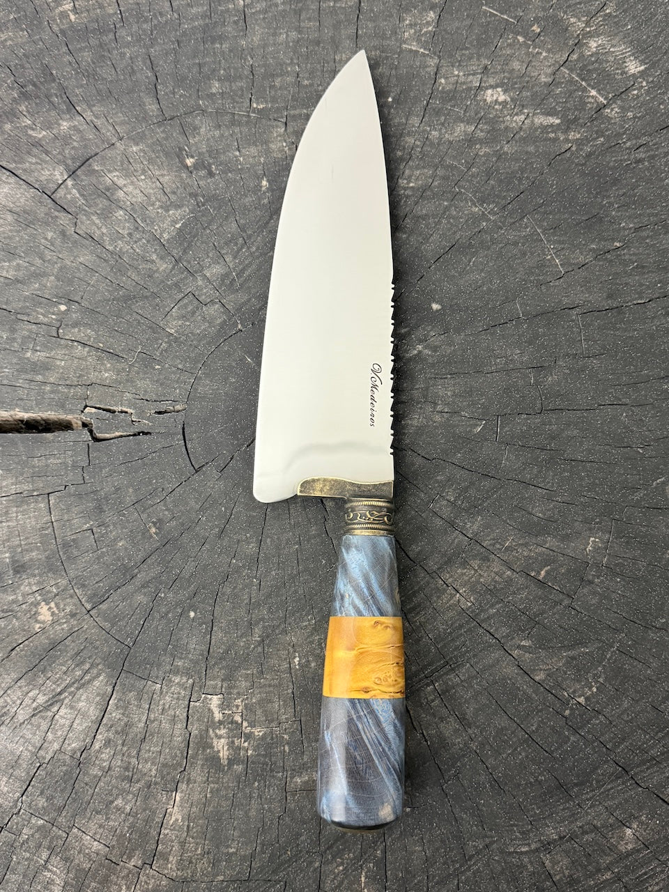 8" Picanha Chef Knife, Maple Burl, SS440 - 200mm