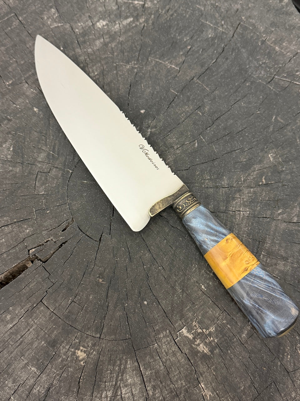 8" Picanha Chef Knife, Maple Burl, SS440 - 200mm