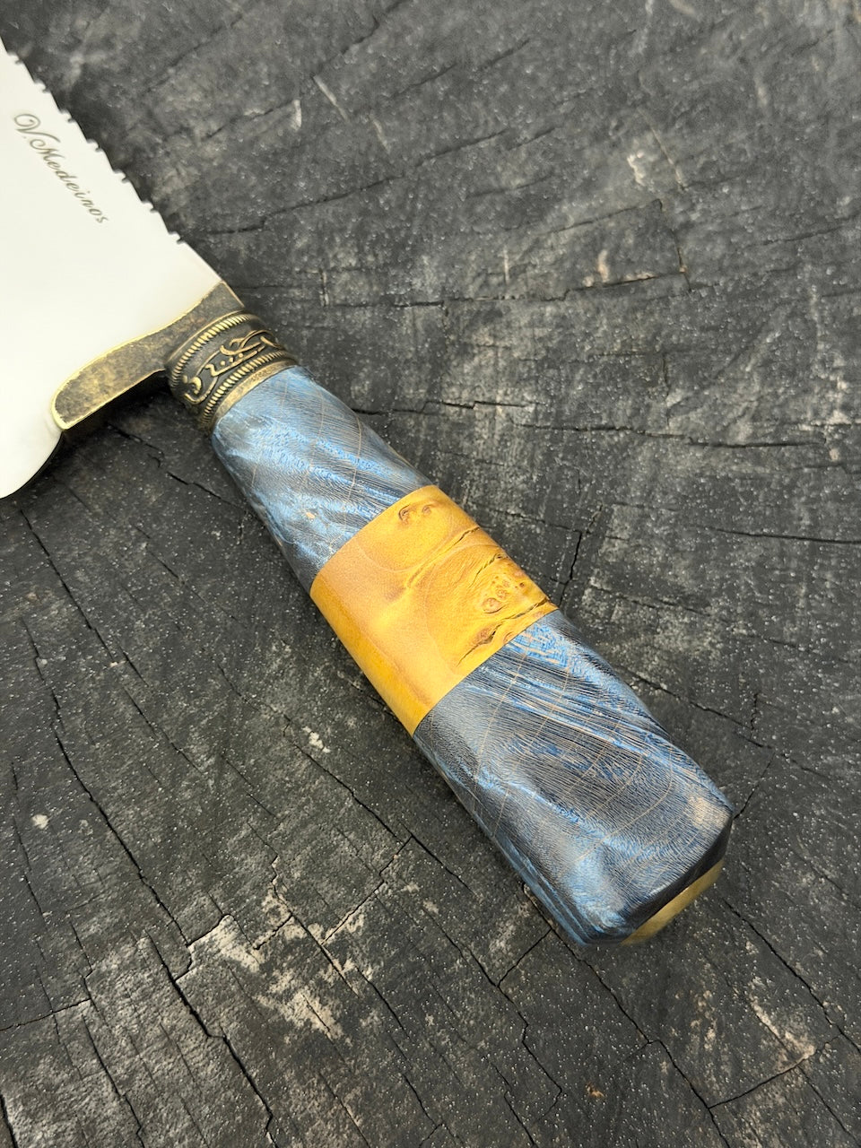 8" Picanha Chef Knife, Maple Burl, SS440 - 200mm
