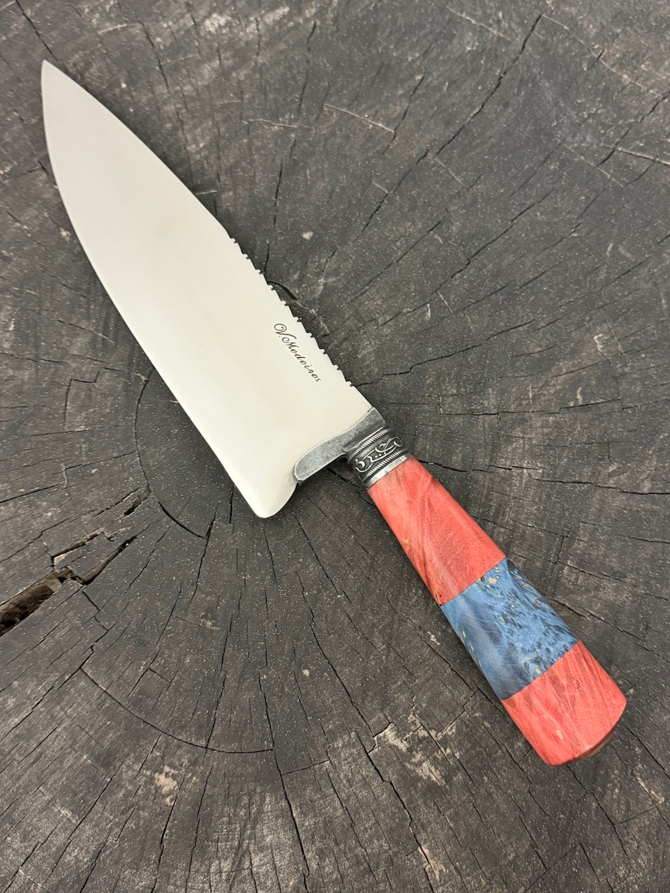 8" Picanha Chef Knife, Maple Burl, SS440 - 200mm