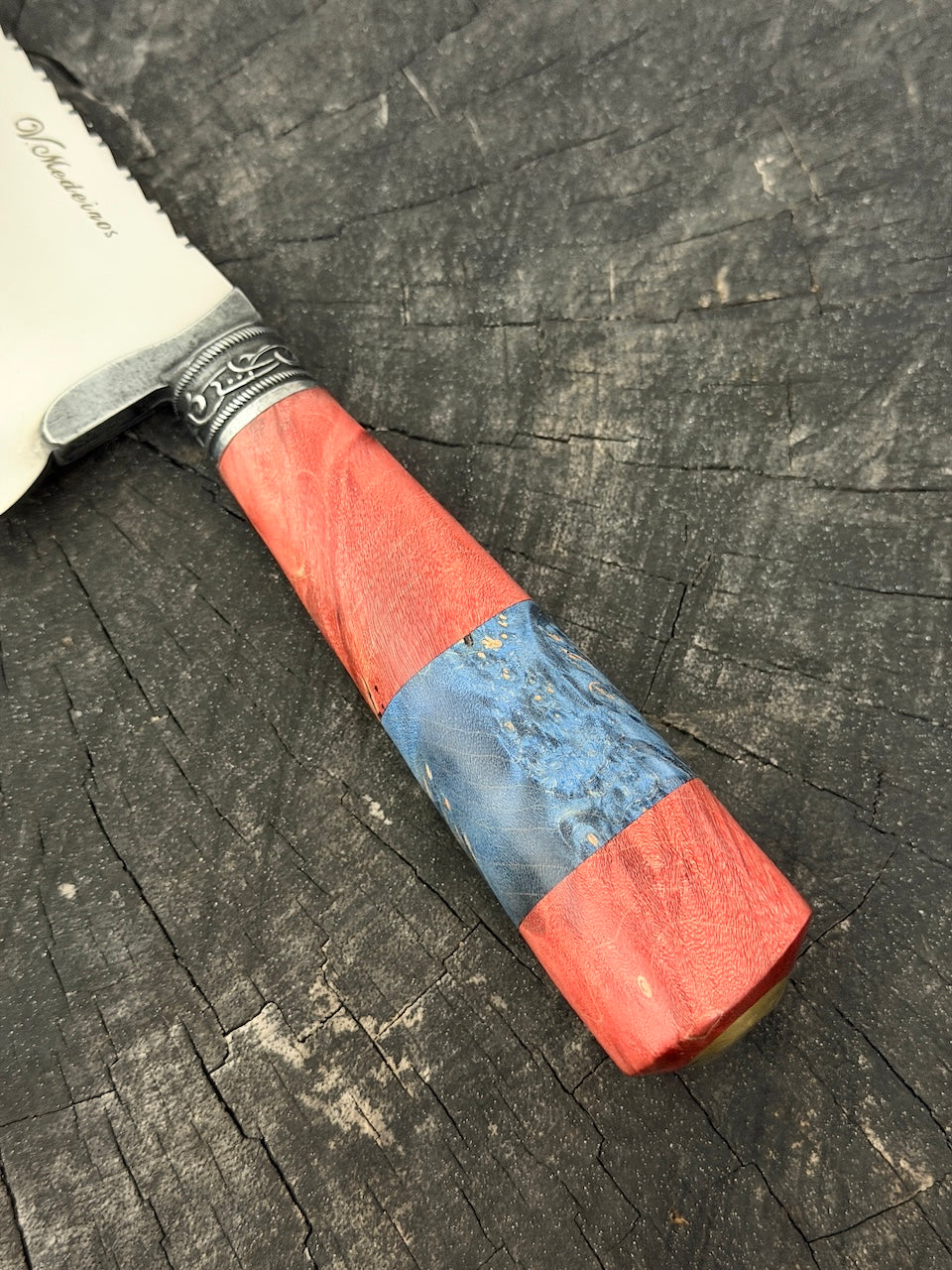 8" Picanha Chef Knife, Maple Burl, SS440 - 200mm