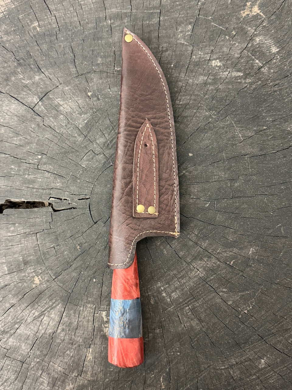 8" Picanha Chef Knife, Maple Burl, SS440 - 200mm