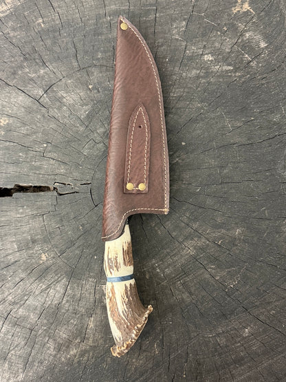 8" Picanha Chef Knife, Deer Antler Roseta, SS440 - 200mm