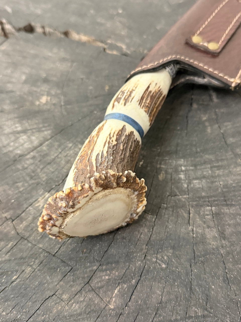8" Picanha Chef Knife, Deer Antler Roseta, SS440 - 200mm