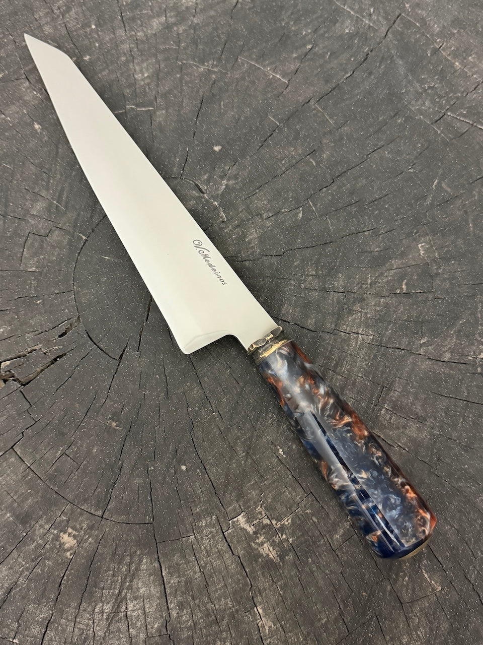 8" Branca Knife, NightFire Custom Block, SS440 - 210mm