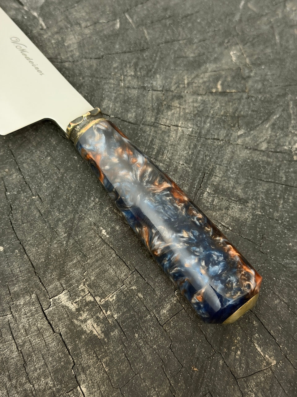 8" Branca Knife, NightFire Custom Block, SS440 - 210mm
