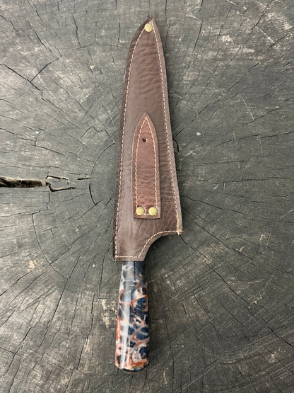 8" Branca Knife, NightFire Custom Block, SS440 - 210mm