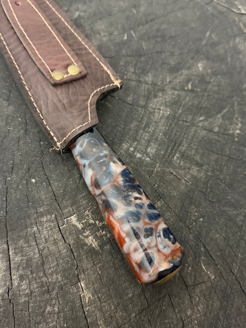 8" Branca Knife, NightFire Custom Block, SS440 - 210mm