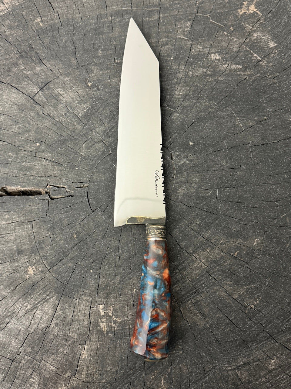 9" Bunka Pro, Firesky Custom Block, SS440 - 220mm