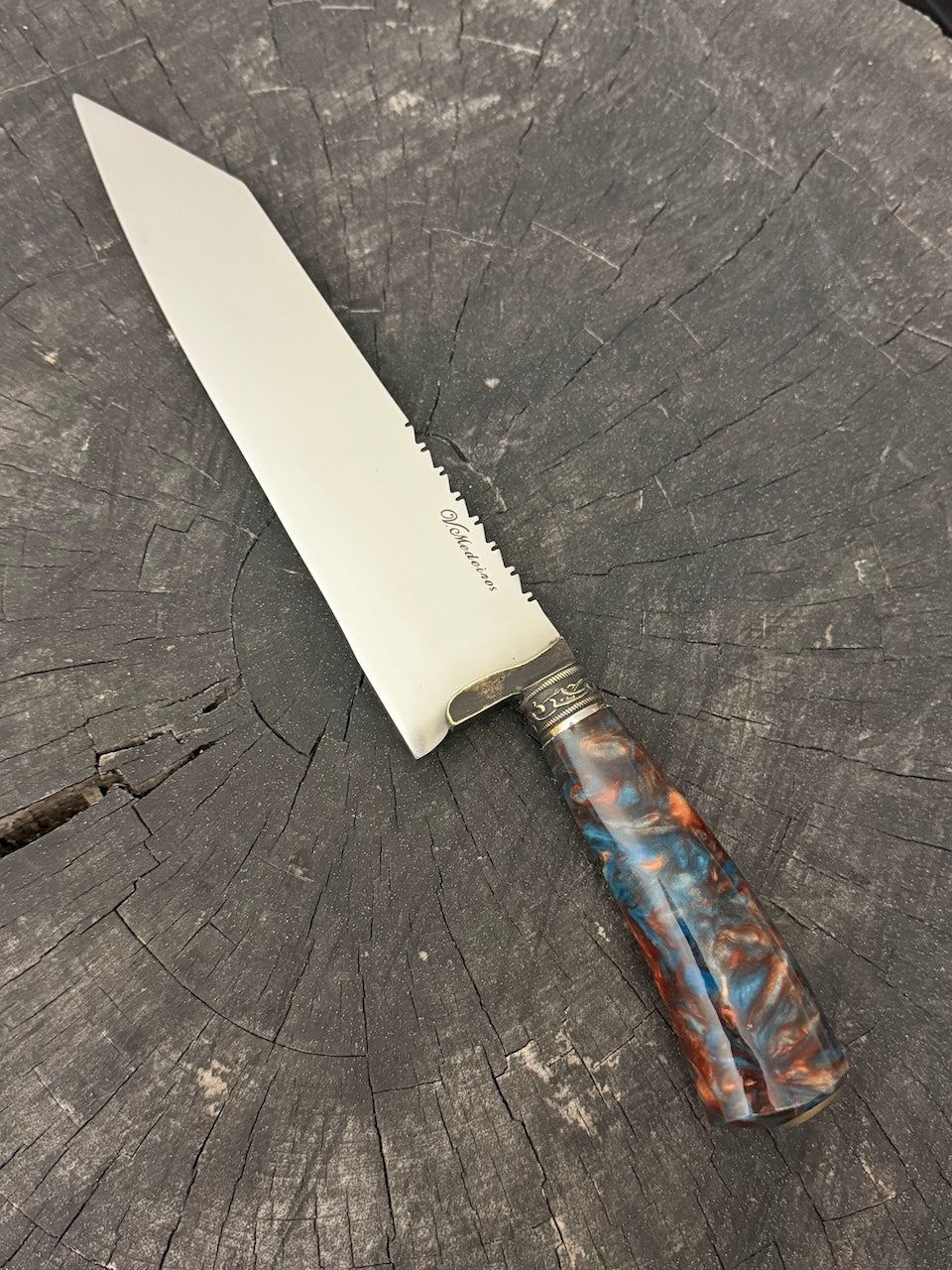 9" Bunka Pro, Firesky Custom Block, SS440 - 220mm