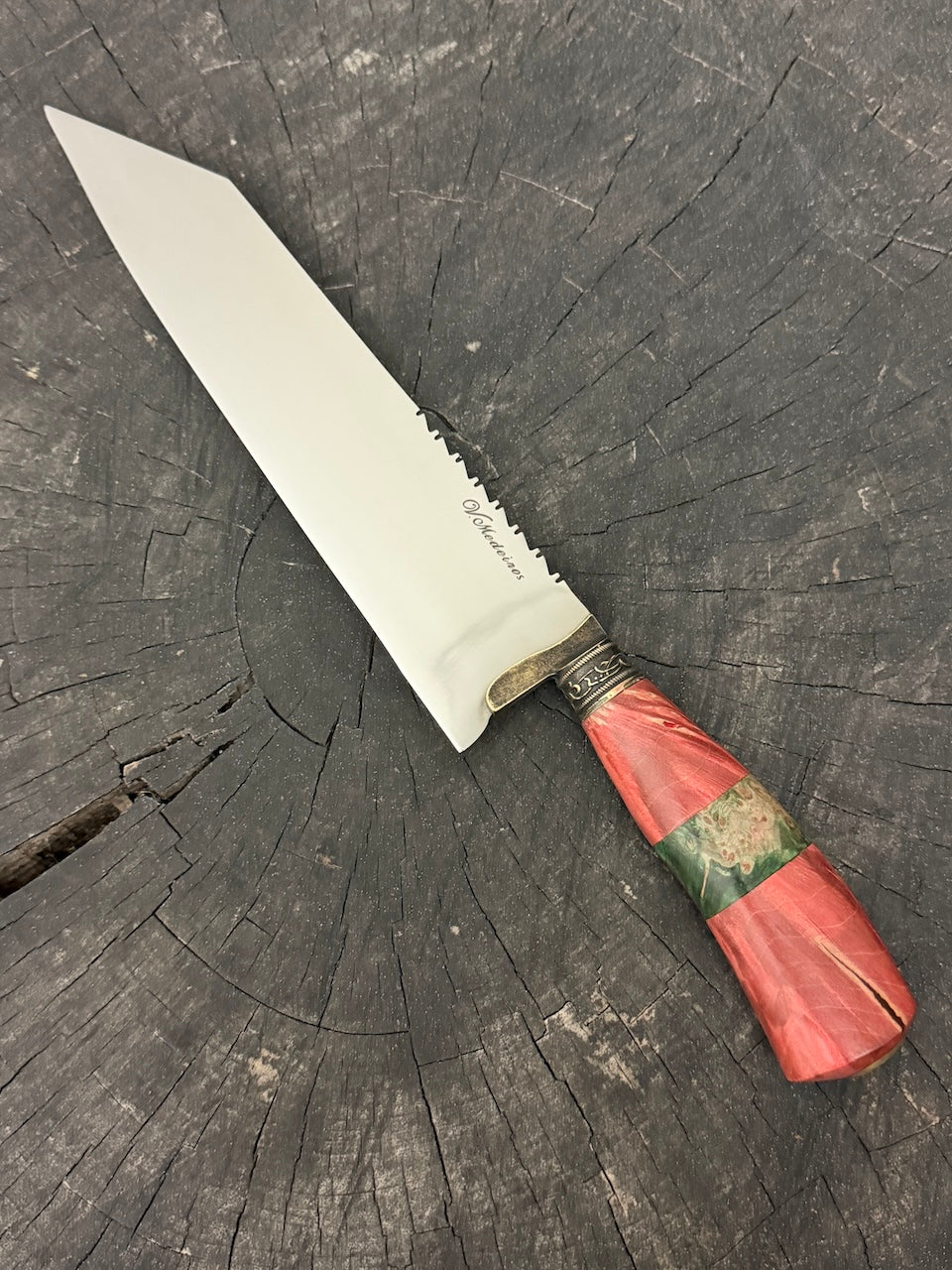 9" Bunka Pro Knife, Maple Burl, SS440 - 220mm