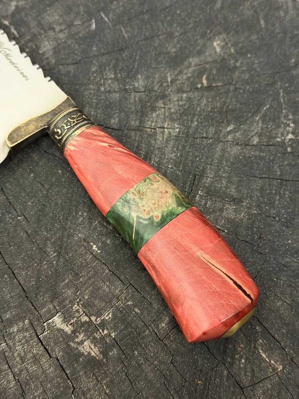 9" Bunka Pro Knife, Maple Burl, SS440 - 220mm