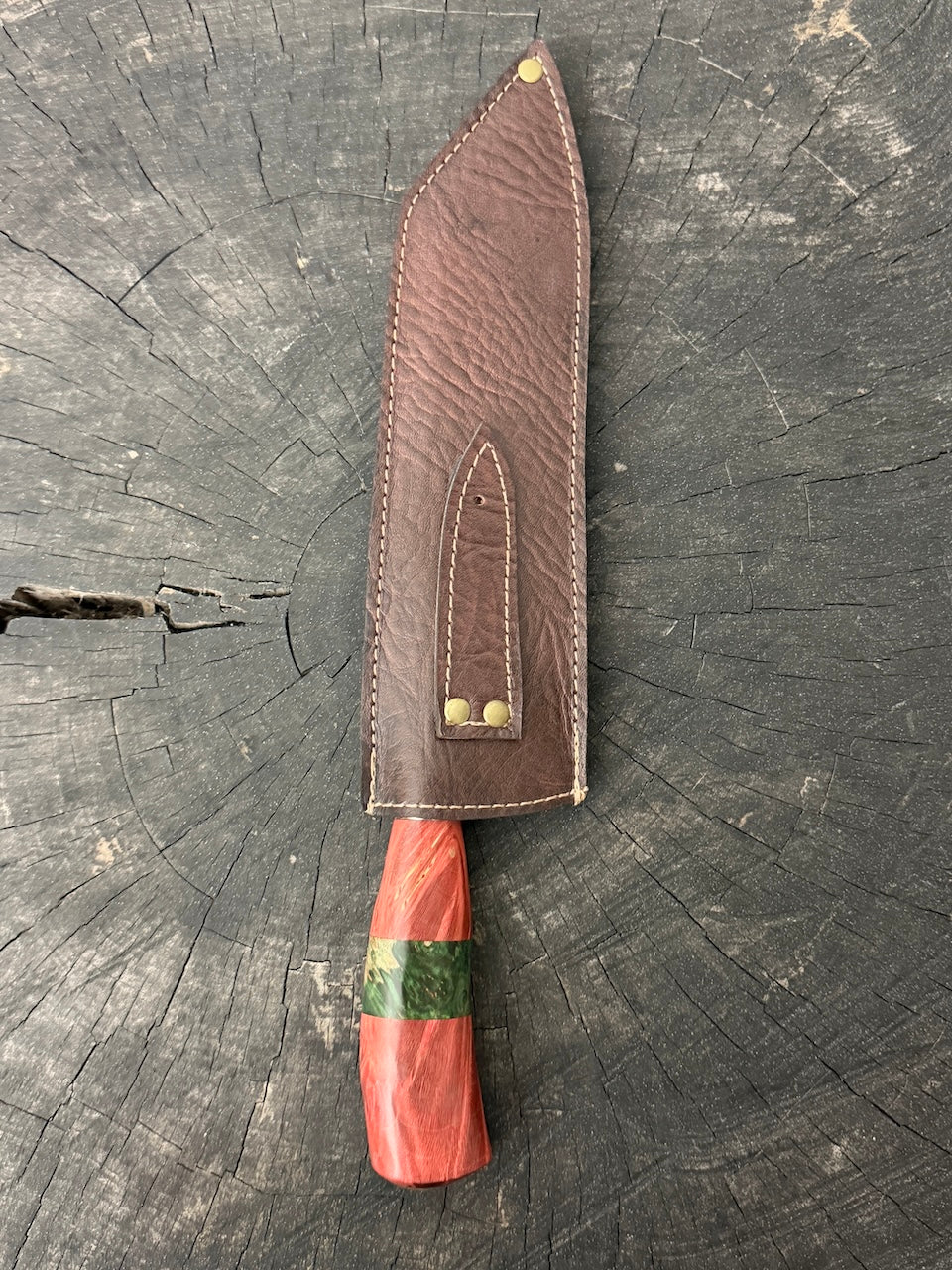 9" Bunka Pro Knife, Maple Burl, SS440 - 220mm