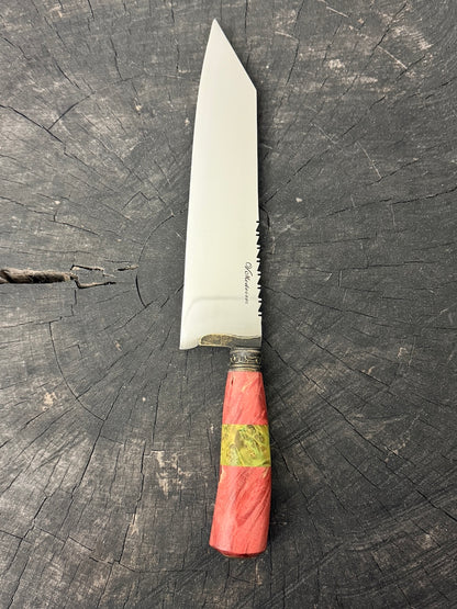 9" Bunka Pro Knife, Maple Burl, SS440 - 220mm