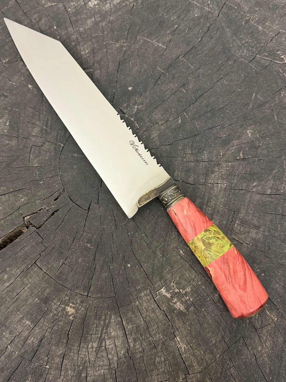 9" Bunka Pro Knife, Maple Burl, SS440 - 220mm