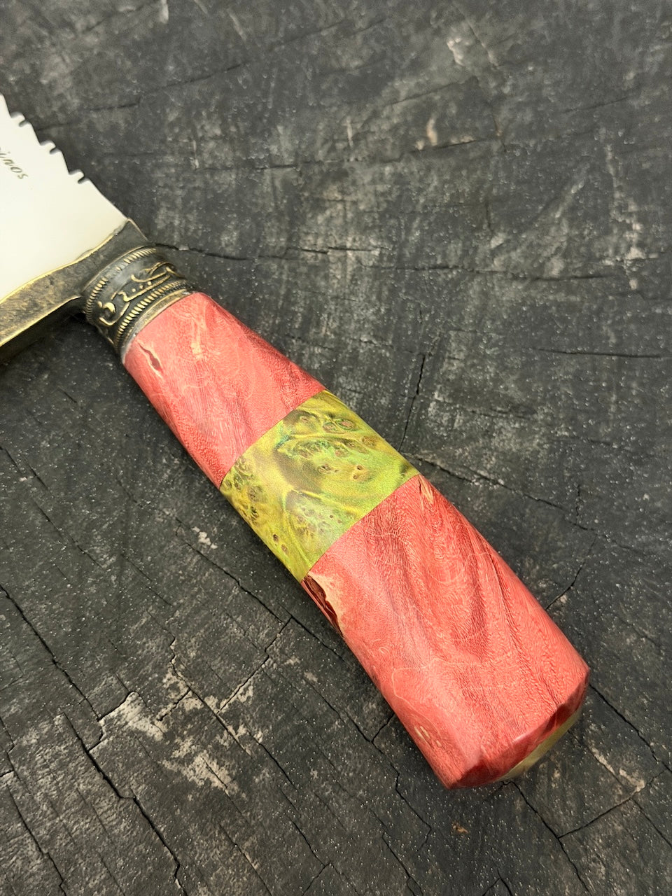 9" Bunka Pro Knife, Maple Burl, SS440 - 220mm