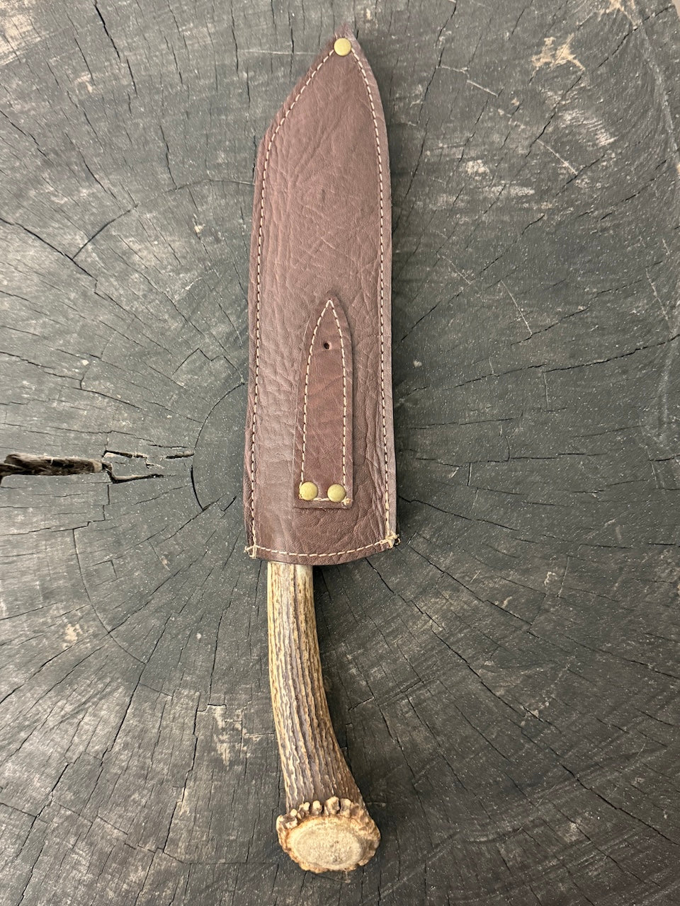 9" Bunka Pro Knife, Deer Antler Roseta, SS440 - 220mm