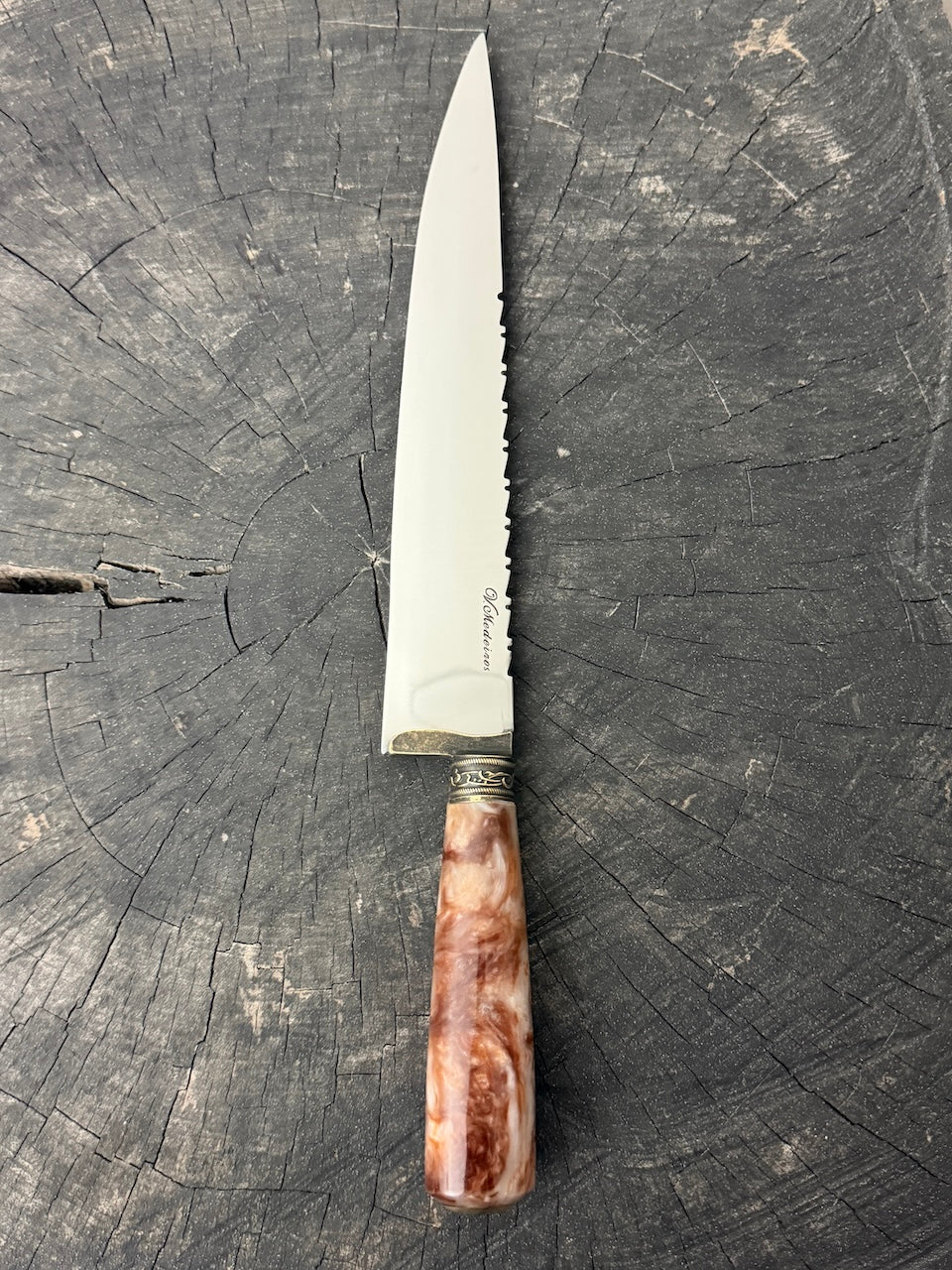10" Chef Knife, Custom Block, SS440 - 250mm