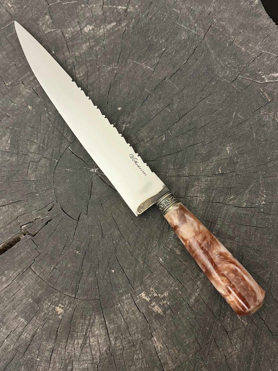 10" Chef Knife, Custom Block, SS440 - 250mm
