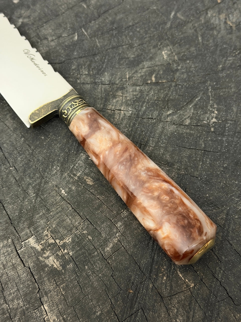 10" Chef Knife, Custom Block, SS440 - 250mm
