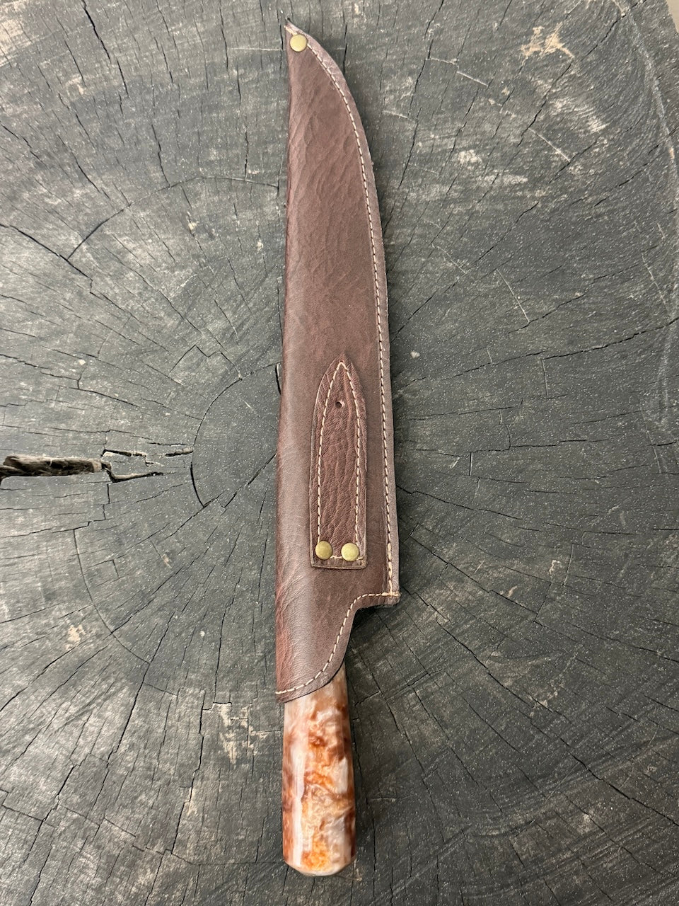 10" Chef Knife, Custom Block, SS440 - 250mm