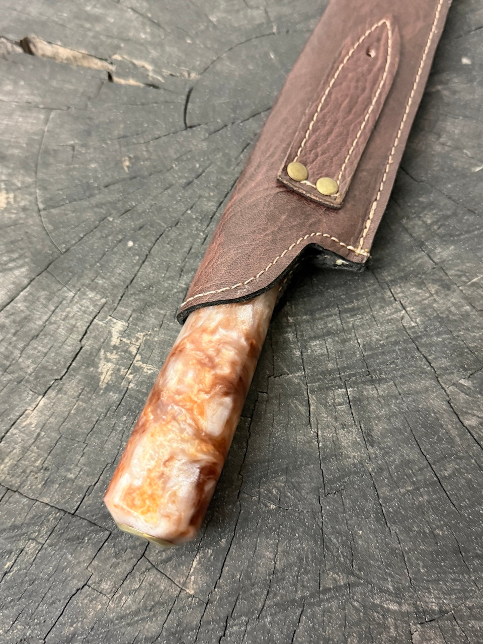 10" Chef Knife, Custom Block, SS440 - 250mm
