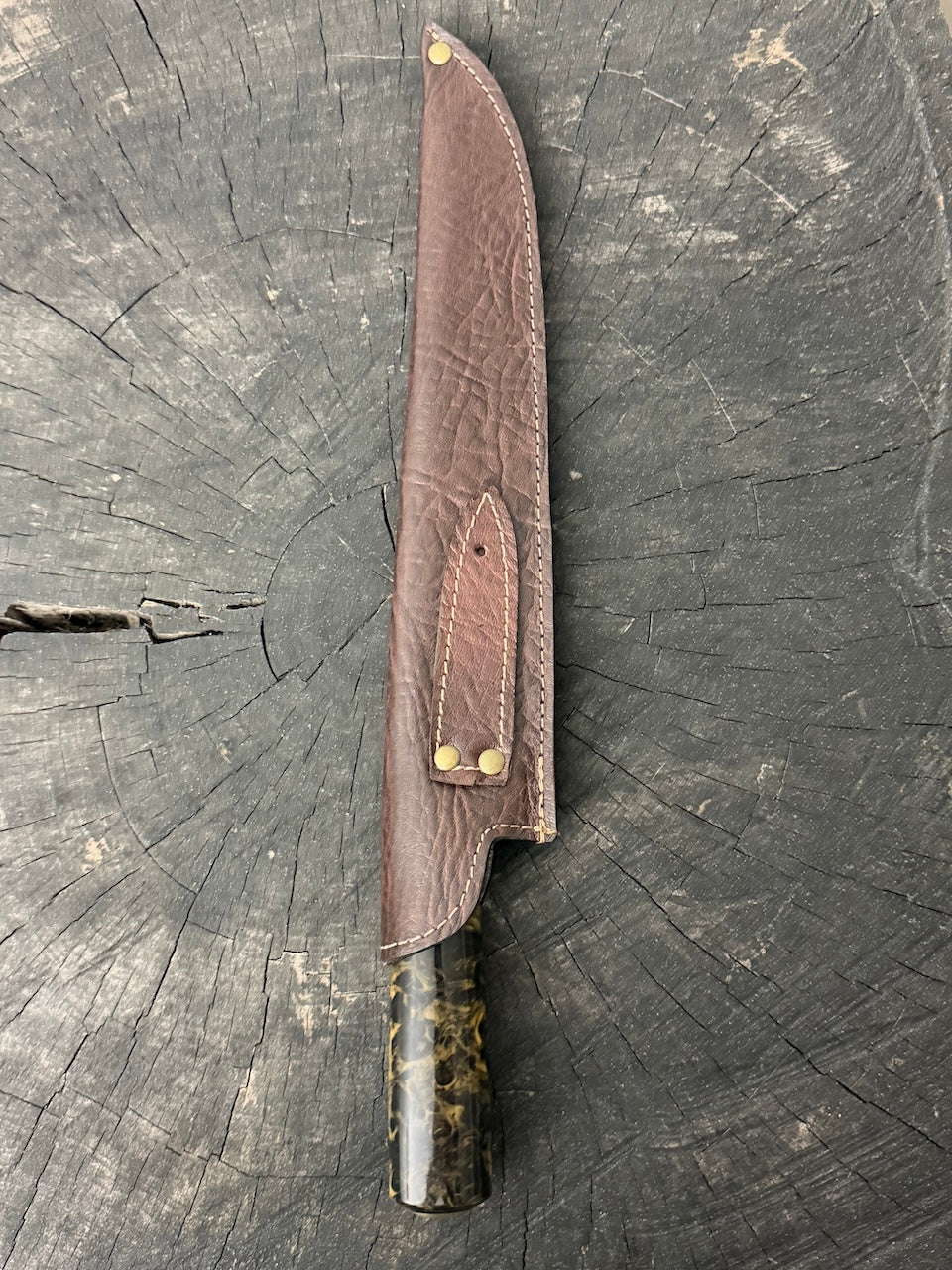 10" Chef Knife, Predator Custom Block, SS440 - 250mm
