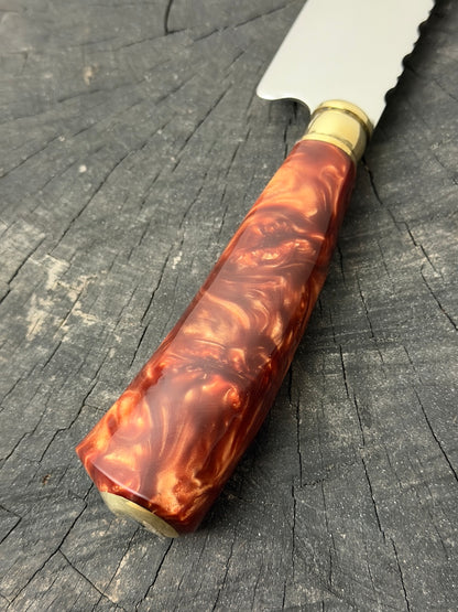 10" Chef Knife, Inferno Custom Block, SS440 - 250mm