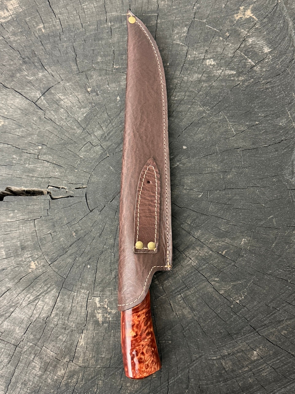 10" Chef Knife, Inferno Custom Block, SS440 - 250mm
