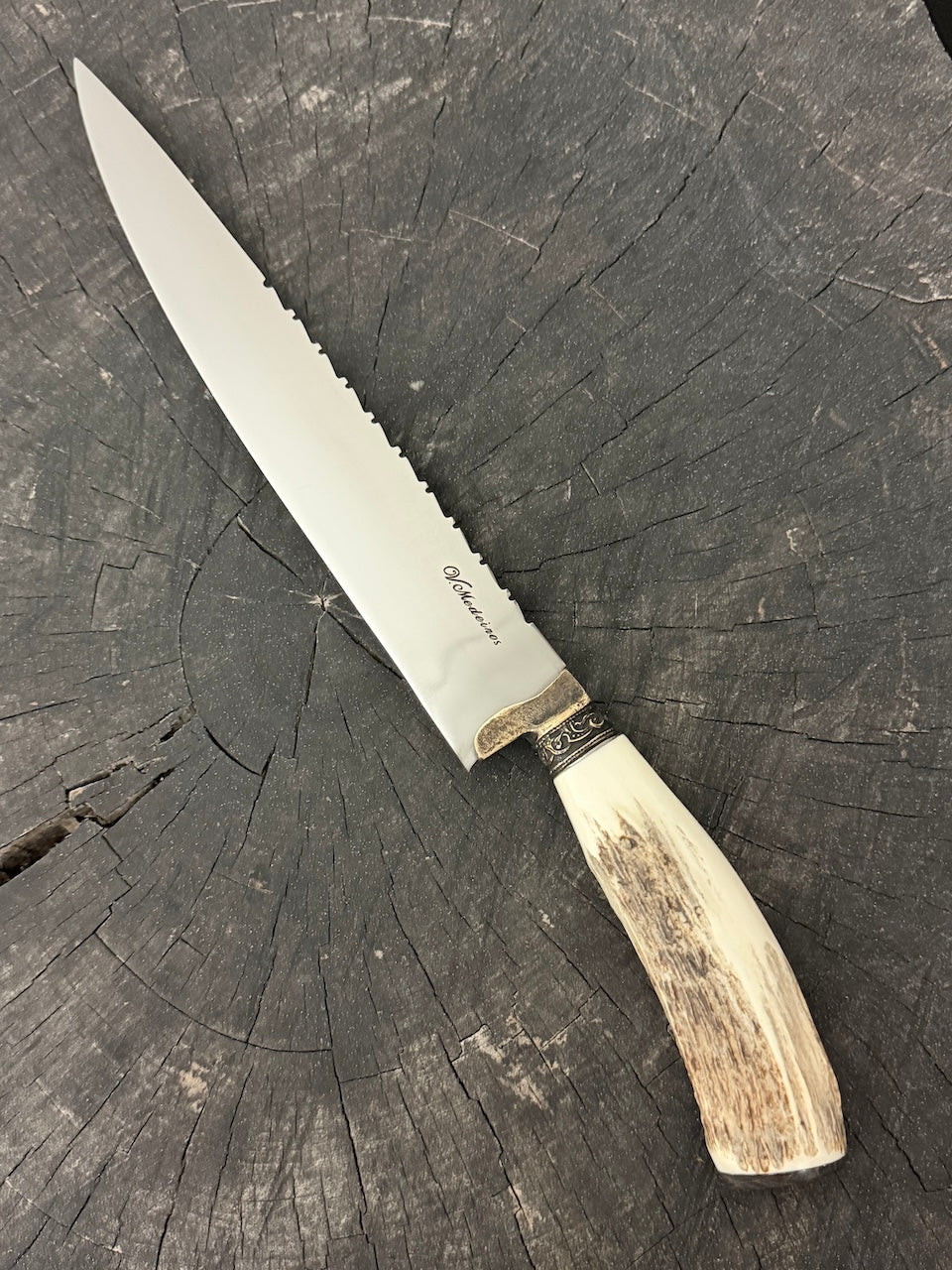 10" Chef Gaucho Knife, Deer Antler, SS440 - 250mm