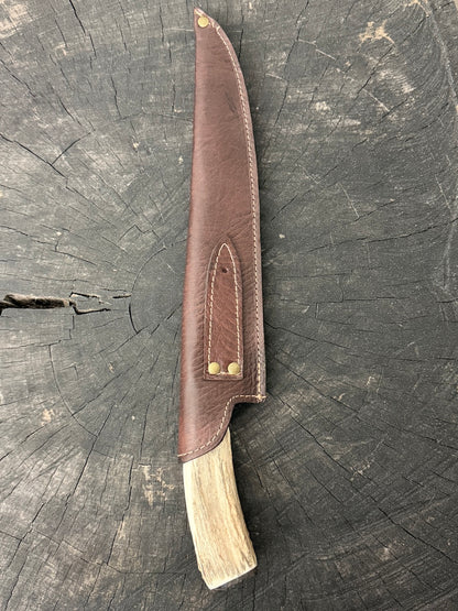 10" Chef Gaucho Knife, Deer Antler, SS440 - 250mm