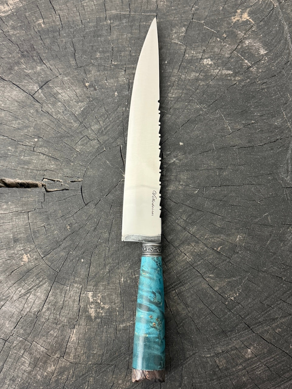 10" Chef Gaucho Knife, Maple Burl, SS440 - 250mm