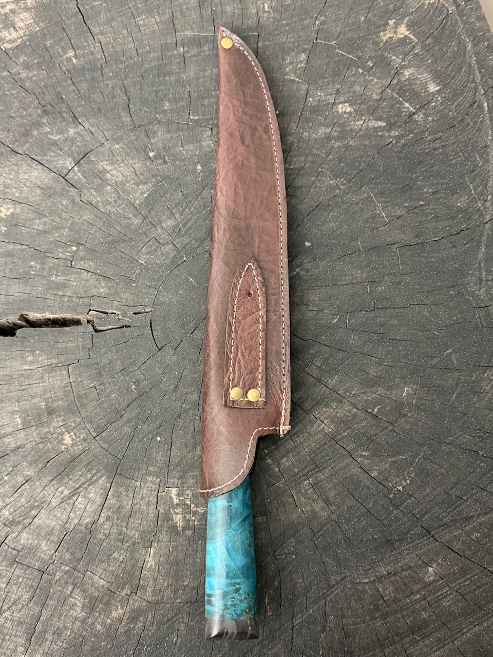 10" Chef Gaucho Knife, Maple Burl, SS440 - 250mm