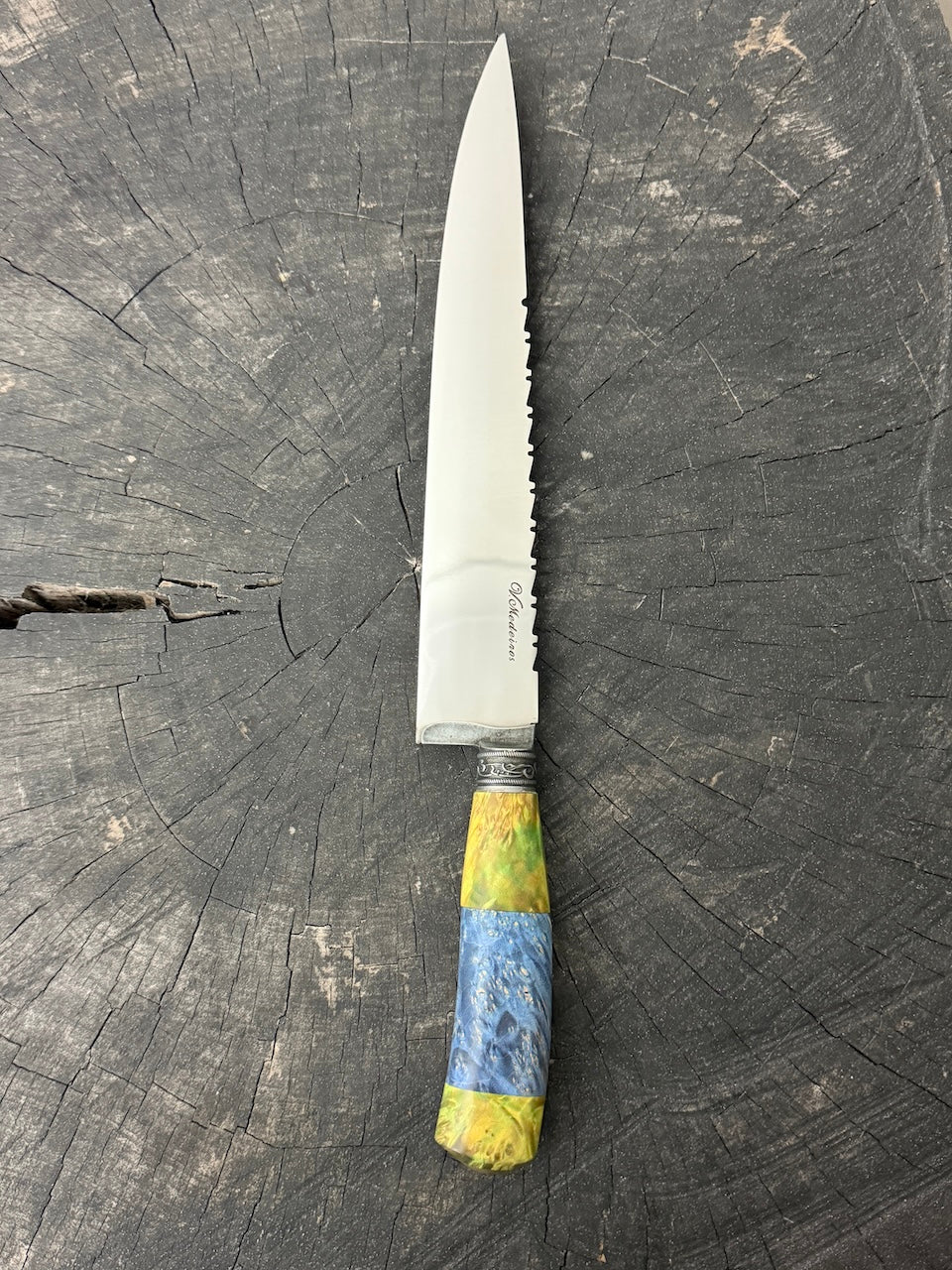 10" Chef Gaucho Knife, Maple Burl, SS440 - 250mm