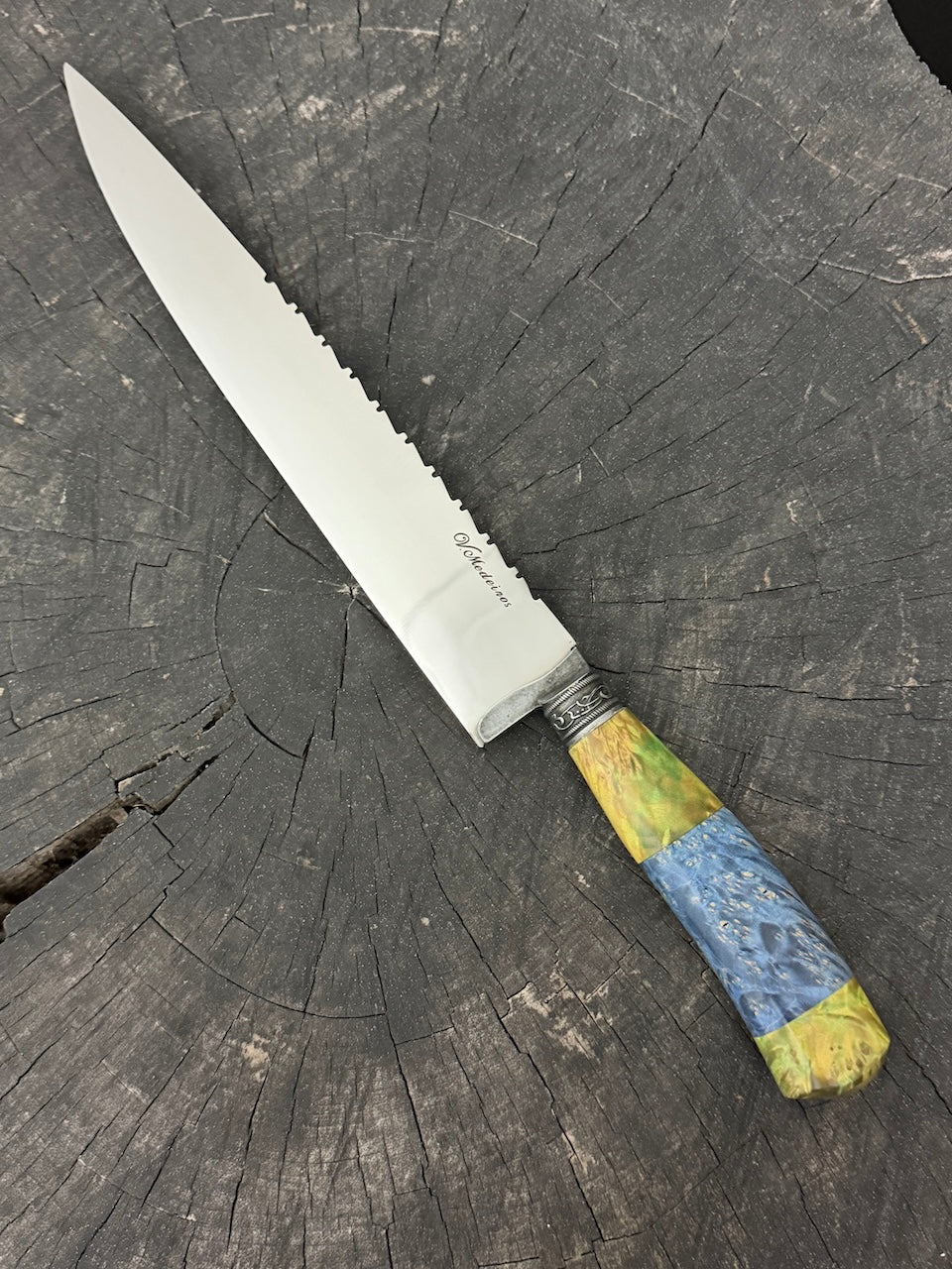 10" Chef Gaucho Knife, Maple Burl, SS440 - 250mm