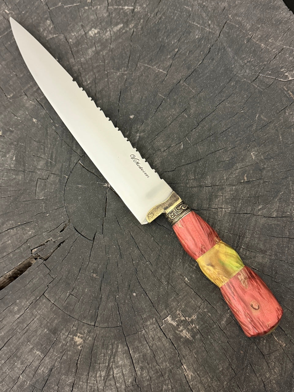 10" Chef Gaucho Knife, Maple Burl, SS440 - 250mm