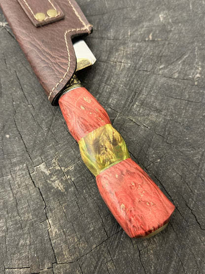 10" Chef Gaucho Knife, Maple Burl, SS440 - 250mm