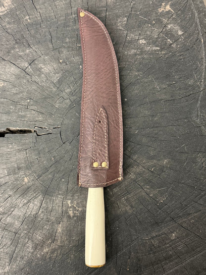 10" Butchers Knife, Ostrich Bone, SS440 - 250mm