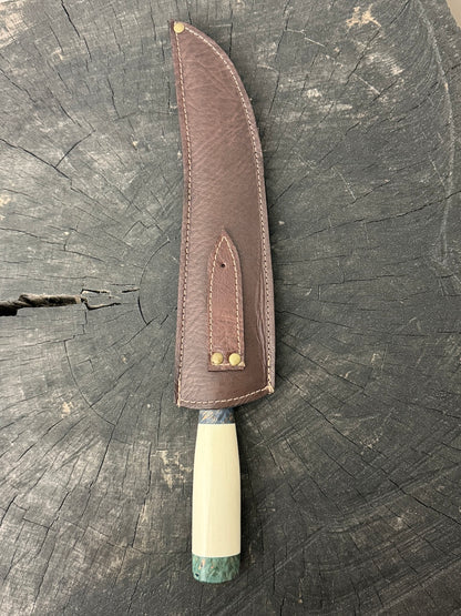 10" Butchers Knife, Ostrich Bone, SS440 - 250mm