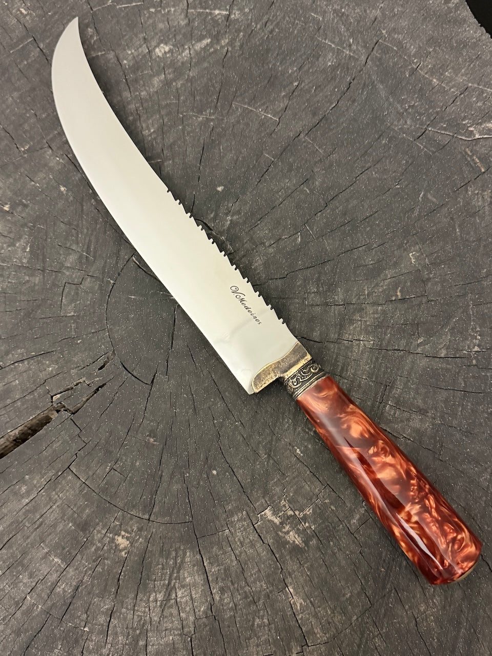 10" Butchers Knife, Inferno Custom Block, SS440 - 250mm