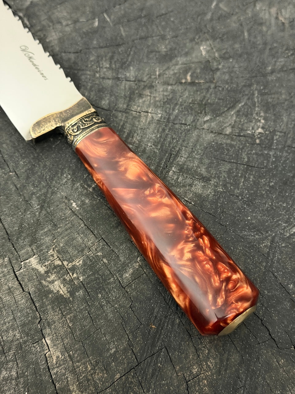 10" Butchers Knife, Inferno Custom Block, SS440 - 250mm