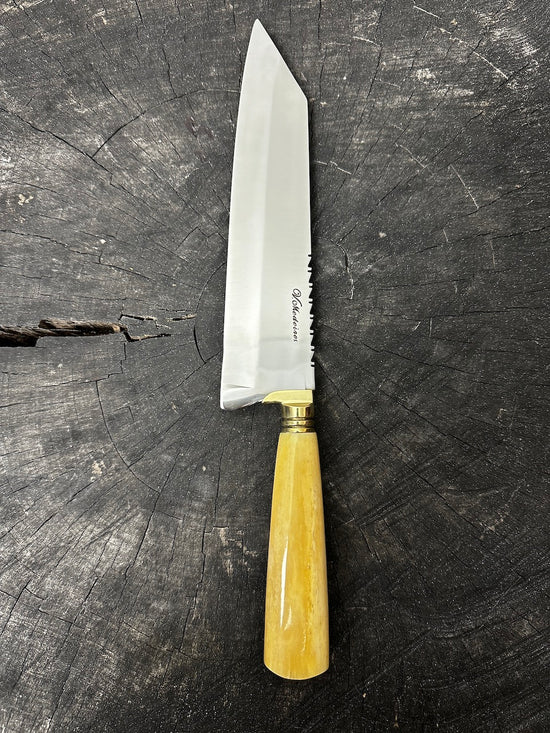 9" Bunka Pro Knife, Ostrich Bone, SS440 - 220mm